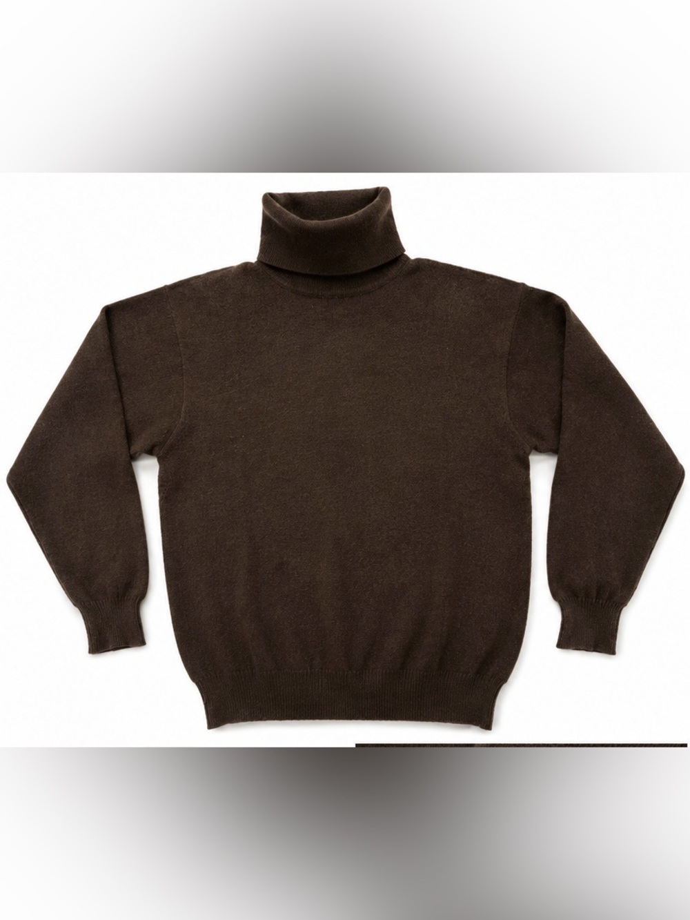 Country Shop 100% Cashmere Turtleneck Sweater Brown Size Large
